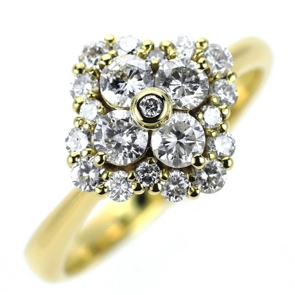 K18YG DIAMOND RING (1 of 2)