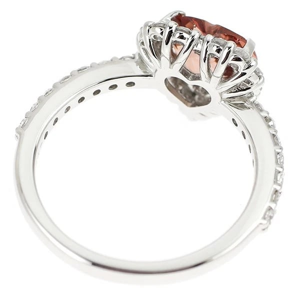 PT950 SPINEL DIAMOND RING - 2