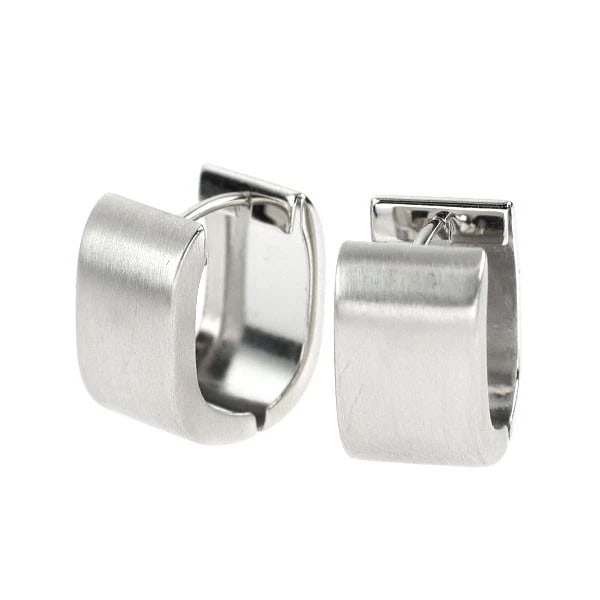 K18WG DESIGN EARRINGS REVERSIBLE: K18WG design earrings reversible Brand: None Type: piercing Material: Metal K18WG Color: None Size: Length/Width/Diameter13.1Width/Thickness8.0 Accessories: None Accessories Notice: When