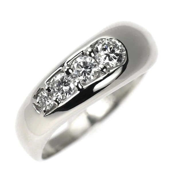 PT900 DIAMOND RING: Pt900 diamond ring Brand: None Type: ring Material: Metal Pt900 Main Stone/Creation Natural Color: None Size: 6.25 - 6.5 US Accessories: None Accessories Notice: When purchasing pre-owned