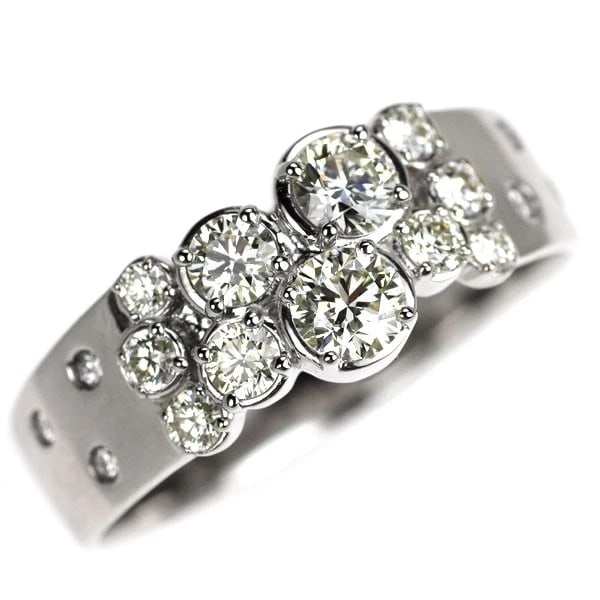 PT950 H&C DIAMOND RING: Pt950 H&C diamond ring Brand: None Type: ring Material: Metal Pt950 Main Stone/Creation Natural Color: None Size: 8.25 - 8.5 US Accessories: None Accessories Notice: When purchasing pre-owned