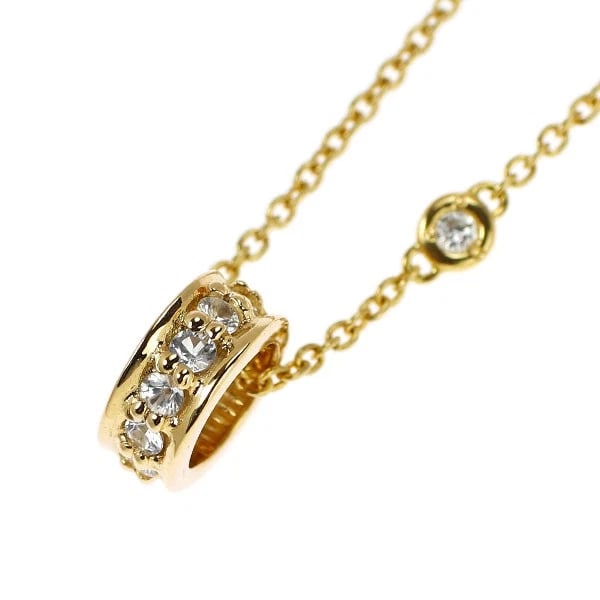 STAR JEWELRY K18YG WHITE SAPPHIRE DIAMOND PENDANT NECKLACE: Star Jewelry K18YG White Sapphire Diamond Pendant Necklace Brand: star jewelry Type: pendant necklace Material: Metal K18YG Main Stone/Creation sapphires Color: None Size: Necklace: Chain