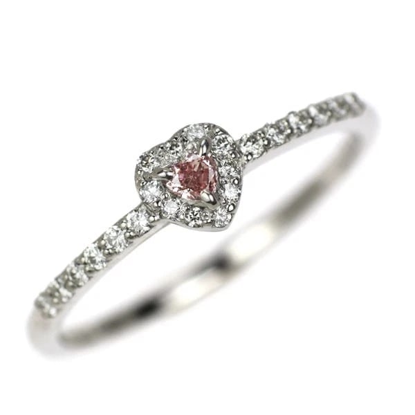 PT950 HEART SHAPE NATURAL PINK DIAMOND RING: Pt950 Heart Shape Natural Pink Diamond Ring Brand: None Type: ring Material: Metal Pt950 Main Stone/Creation Natural Color: None Size: 5.25 US Accessories: None Accessories Notice: When