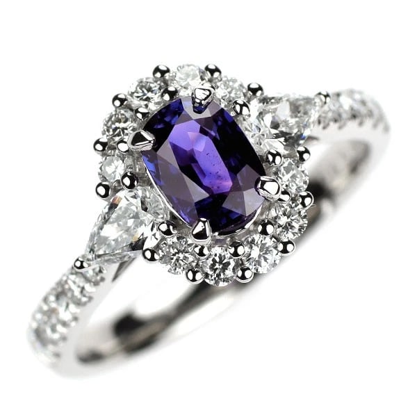 PT900 UNHEATED COLOR CHANGE SAPPHIRE DIAMOND RING: Pt900 Unheated Color Change Sapphire Diamond Ring Brand: None Type: ring Material: Metal Pt900 Main Stone/Creation sapphires Color: None Size: 6.75 - 7 US Accessories: None Accessories