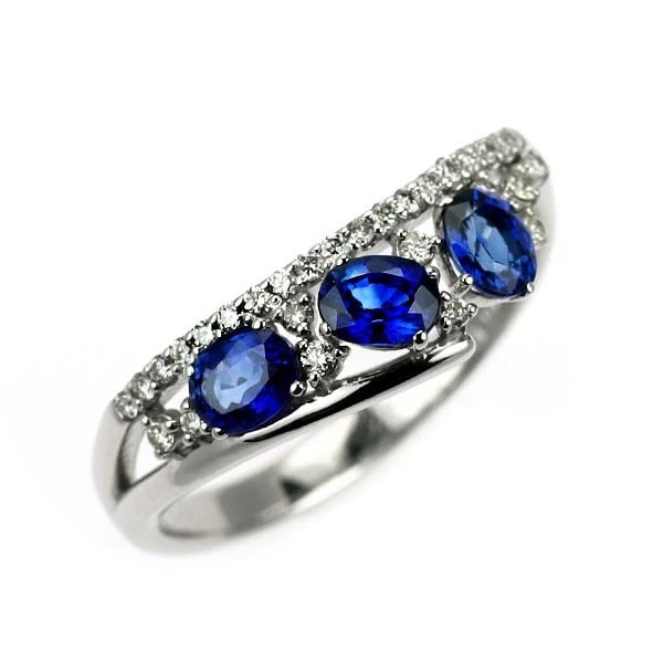PT950 SAPPHIRE DIAMOND RING: Pt950 sapphire diamond ring Brand: None Type: ring Material: Metal Pt950 Main Stone/Creation sapphires Color: None Size: 7.75 - 8 US Accessories: None Accessories Notice: When purchasing