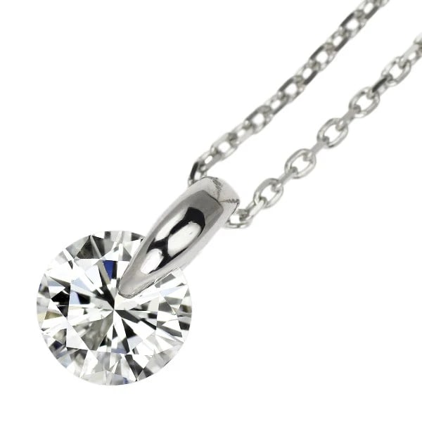 PT950/ PT850 DIAMOND PENDANT NECKLACE: Pt950/ Pt850 Diamond Pendant Necklace Brand: None Type: pendant necklace Material: Metal Pt950/ Pt850 Main Stone/Creation Natural Color: Platinum Size: Necklace: Chain Length