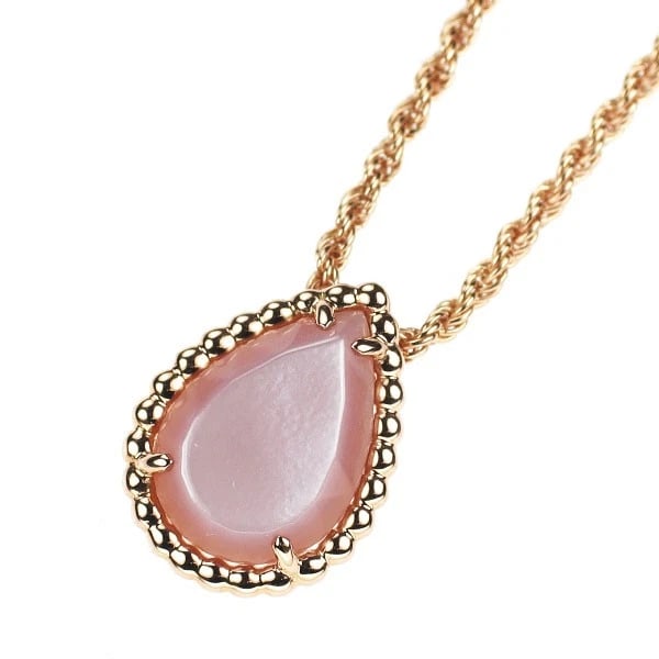 BOUCHERON K18PG PINK SHELL PENDANT NECKLACE: Boucheron K18PG Pink Shell Pendant Necklace Brand: Boucheron Type: pendant necklace Material: Metal K18PG Color: None Size: Necklace: Chain Length