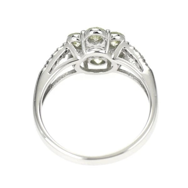 PT900 DIAMOND RING FLOWER - 2