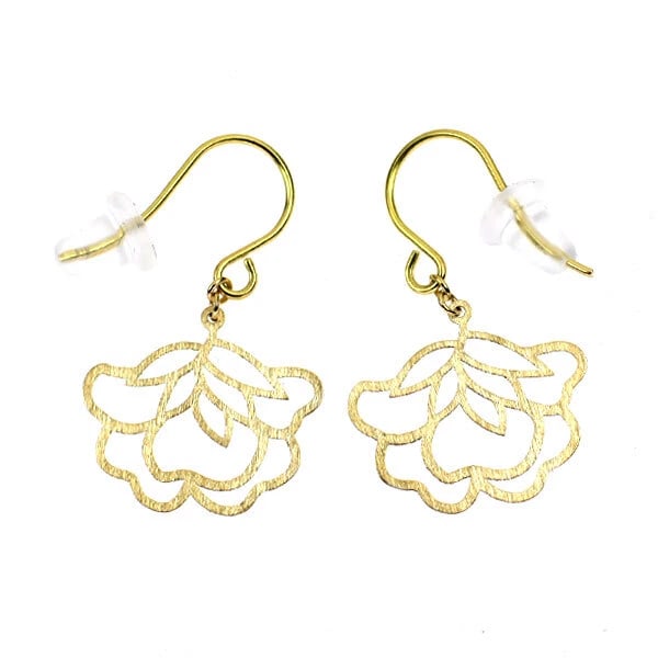 K18YG EARRING FLOWER: K18YG earring flower Brand: None Type: piercing Material: Metal K18YG Color: yellow Size: Length/Width/Diameter21.0Width/Thickness14.5 Accessories: None Accessories Notice: When purchasing