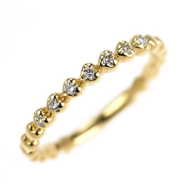 STAR JEWELLERY K18YG DIAMOND RING: Star Jewellery K18YG Diamond Ring Brand: star jewelry Type: ring Material: Metal K18YG Main Stone/Creation Natural Color: None Size: 4.5 US Accessories: None Accessories Notice: When