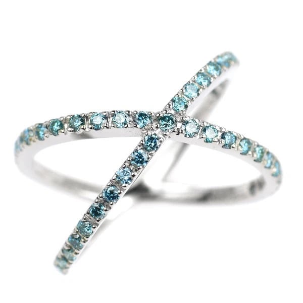 PT900 TREAT BLUE DIAMOND RING: Pt900 Treat Blue Diamond Ring Brand: None Type: ring Material: Metal Pt900 Main Stone/Creation Natural Color: None Size: 7.5 US Accessories: None Accessories Notice: When purchasing pre-owned