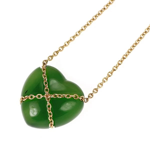 TIFFANY & CO K14YG NEPHRITE PENDANT NECKLACE: Tiffany & Co K14YG Nephrite Pendant Necklace Brand: Tiffany Type: pendant necklace Material: Metal K14YG Color: None Size: Necklace: Chain Length 45.5 Length/Width/Diameter 12.7