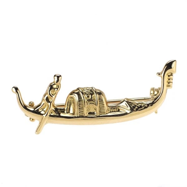K18YG DESIGN BROOCH: K18YG design brooch Brand: None Type: brooch Material: Metal K18YG Color: yellow Size: Length/Width/Diameter12.9Width/Thickness34.0 Accessories: None Accessories Notice: When purchasing