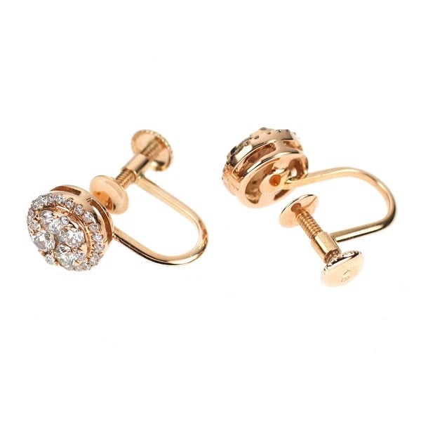 K18PG DIAMOND EARRINGS - 2