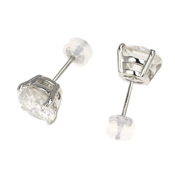 PT900 SINGLE SIDE DIAMOND EARRINGS - 2