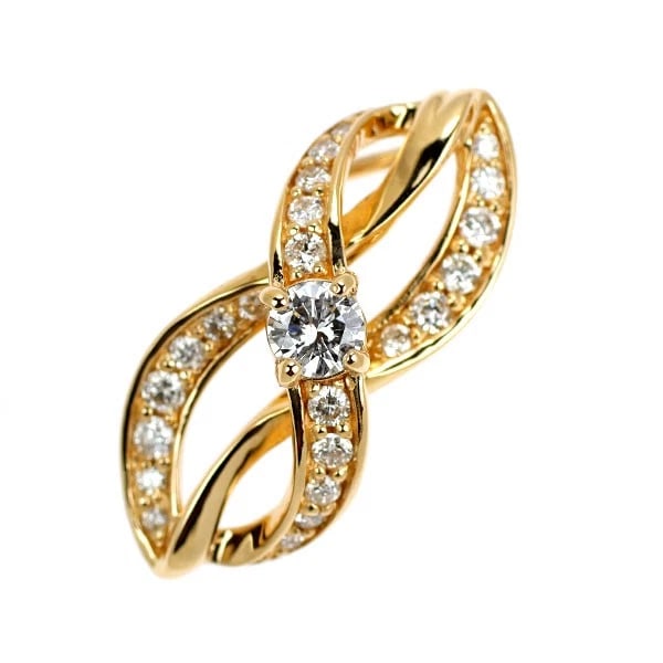 K18YG DIAMOND PENDANT TOP: K18YG Diamond Pendant Top Brand: None Type: pendant top Material: Metal K18YG Main Stone/Creation Natural Color: Gold Size: Length/Width/Diameter21.0Width/Thickness9.1 Accessories: None