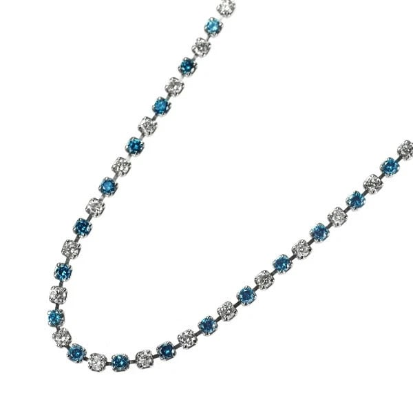 PT850 COLLARLESS/TREAT BLUE DIAMOND NECKLACE (1 of 2)