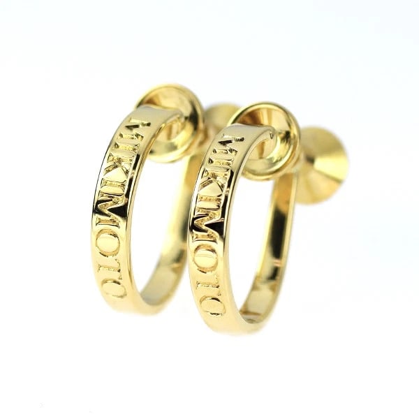 MIKIMOTO K18YG EARRINGS: Mikimoto K18YG earrings Brand: Mikimoto Type: earring Material: Metal K18YG Color: yellow gold Size: Length/Width/Diameter12.9Width/Thickness2.5 Accessories: None Accessories Notice: When