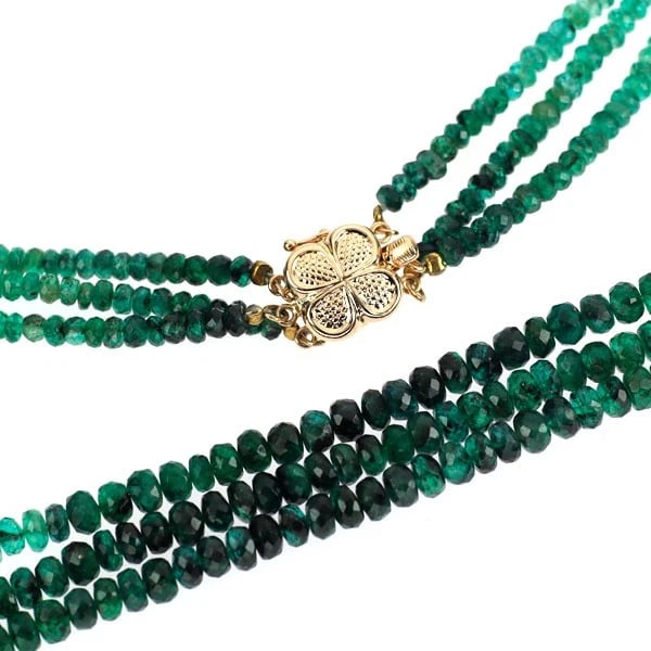 K14PG EMERALD NECKLACE - 2