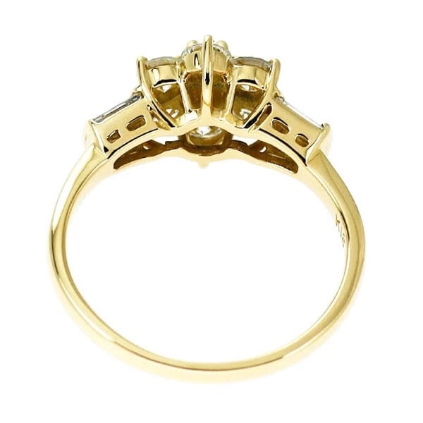 K18YG DIAMOND RING - 2