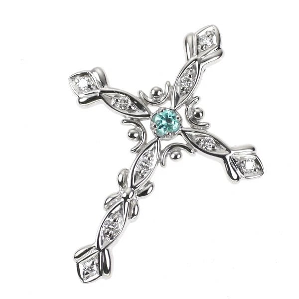 K18WG PARAIBA TOURMALINE DIAMOND PENDANT TOP: K18WG Paraiba Tourmaline Diamond Pendant Top Brand: None Type: pendant top Material: Metal tourmaline Main Stone/Creation Natural Color: Gold Size: Length/Width/Diameter28.2Width/Thickness21.1