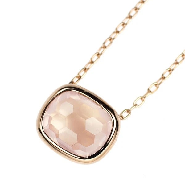 K18PG ROSE QUARTZ PENDANT NECKLACE (1 of 2)