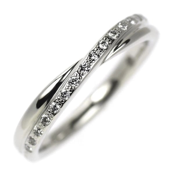 VENDOME AOYAMA PT950 DIAMOND RING: Vendome Aoyama Pt950 diamond ring Brand: Vendome Aoyama Type: ring Material: Metal Pt950 Main Stone/Creation Natural Color: Platinum Size: 4 US Accessories: None Accessories Notice: When