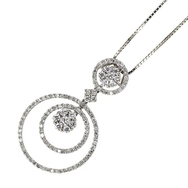 PT900/ PT850 DIAMOND PENDANT NECKLACE: Pt900/ Pt850 Diamond Pendant Necklace Brand: None Type: pendant necklace Material: Metal Pt900/ Pt850 Main Stone/Creation Natural Color: None Size: Necklace: Chain Length ?45