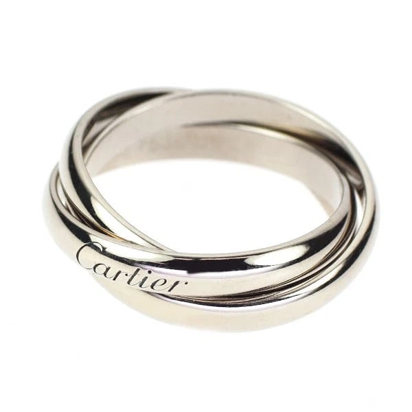 CARTIER K18WG RING TRINITY - 2