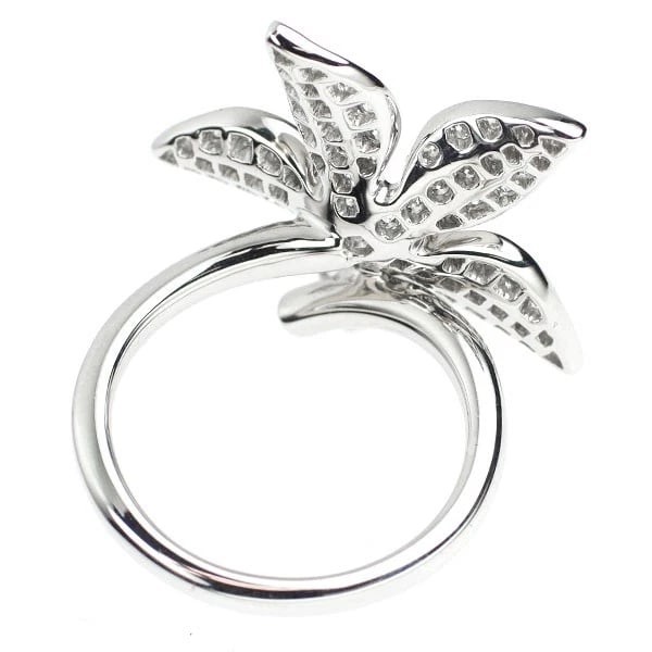 K18WG DIAMOND RING - 3