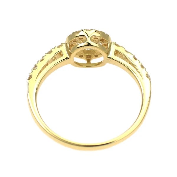 K18YG DIAMOND RING - 2