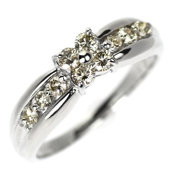 PT900 DIAMOND RING: Pt900 diamond ring Brand: None Type: ring Material: Metal Pt900 Main Stone/Creation Natural Color: None Size: 6.75 - 7 US Accessories: None Accessories Notice: When purchasing pre-owned go