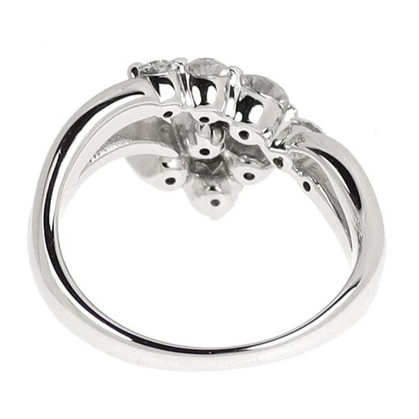 K18WG DIAMOND RING - 2