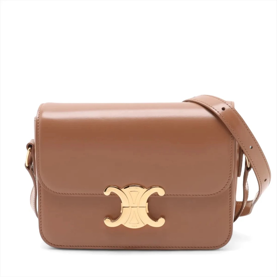 CELINE TRIOMPHE TEEN LEATHER SHOULDER BAG (1 of 6)