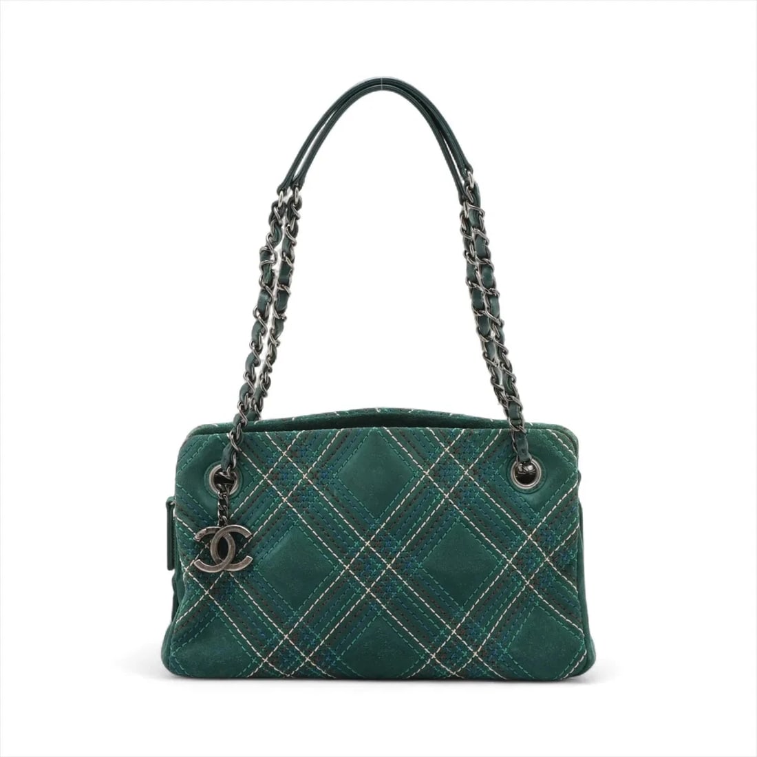 CHANEL MATELASSE SUEDE CHAIN SHOULDER BAG (1 of 8)