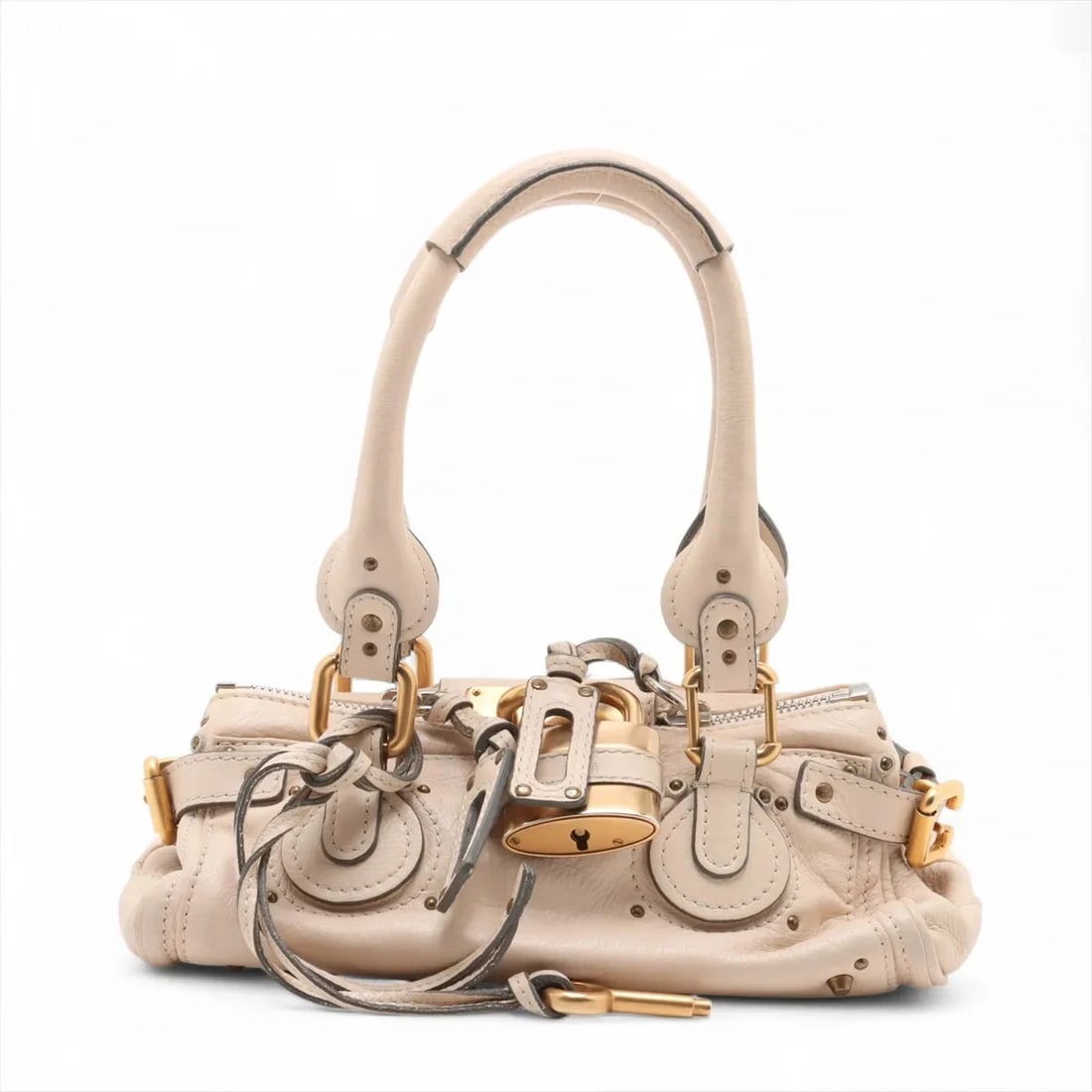 CHLOE PADDINGTON LEATHER HAND BAG PINK: Chloe Paddington Leather Hand bag Pink Brand: Chloe Type: Hand bag Material: Leather Color: Pink Size: Height:4.5inch Length:11.0inch Depth:5.3inch Handle height:7.1inch Accessories: None