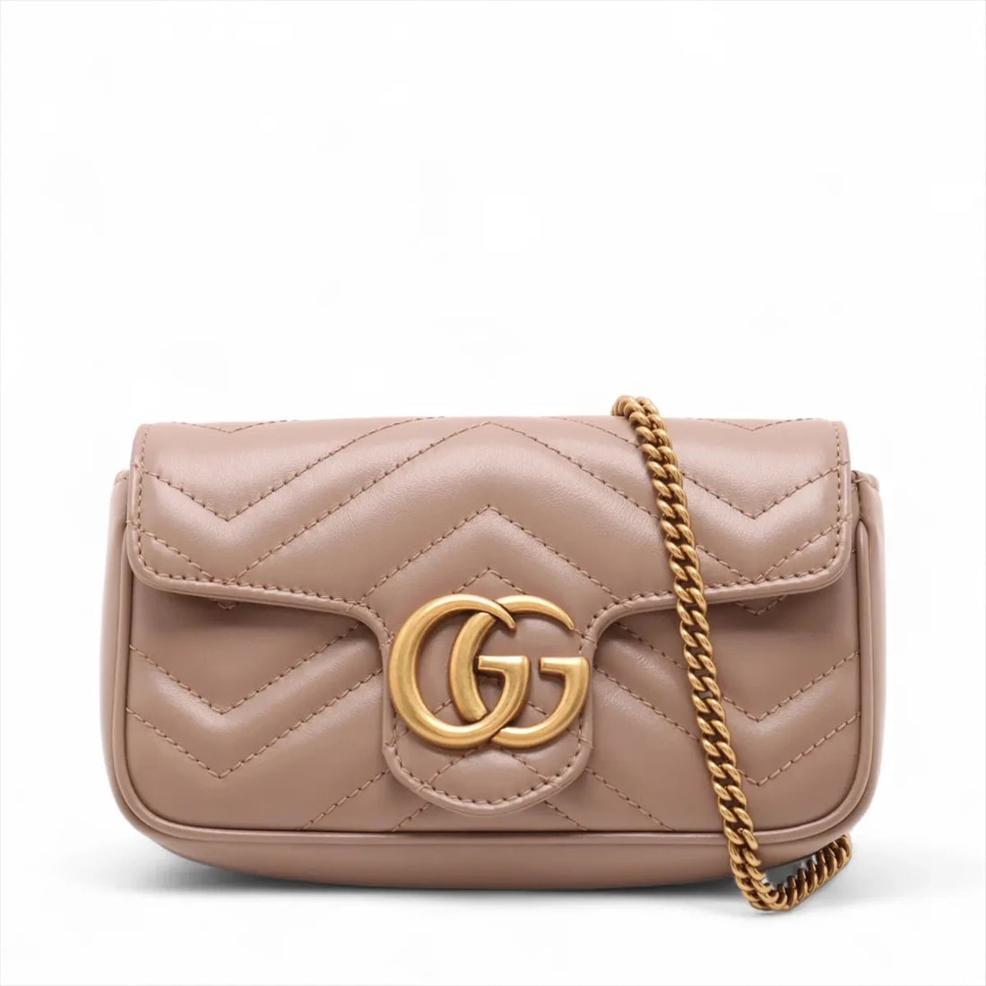 GUCCI GG MARMONT LEATHER CHAIN SHOULDER BAG (1 of 8)