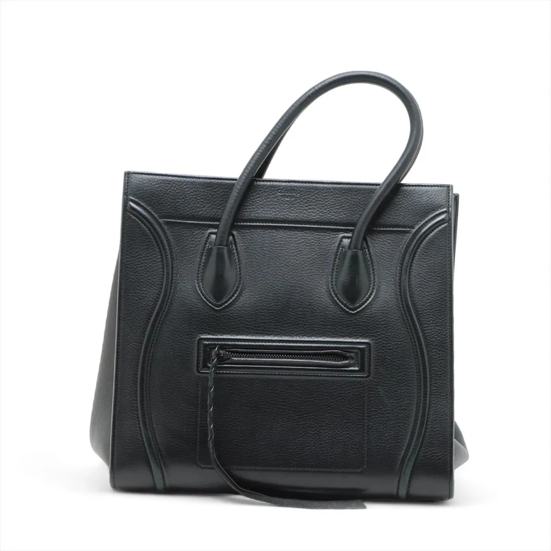 CELINE LUGGAGE PHANTOM MEDIUM LEATHER HAND BAG BLACK (1 of 10)