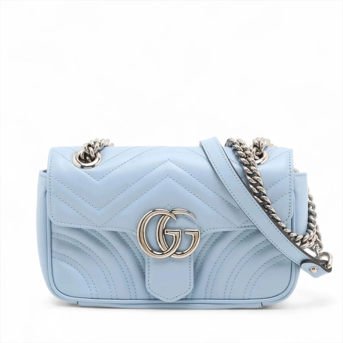 GUCCI GG MARMONT LEATHER CHAIN SHOULDER BAG (1 of 8)