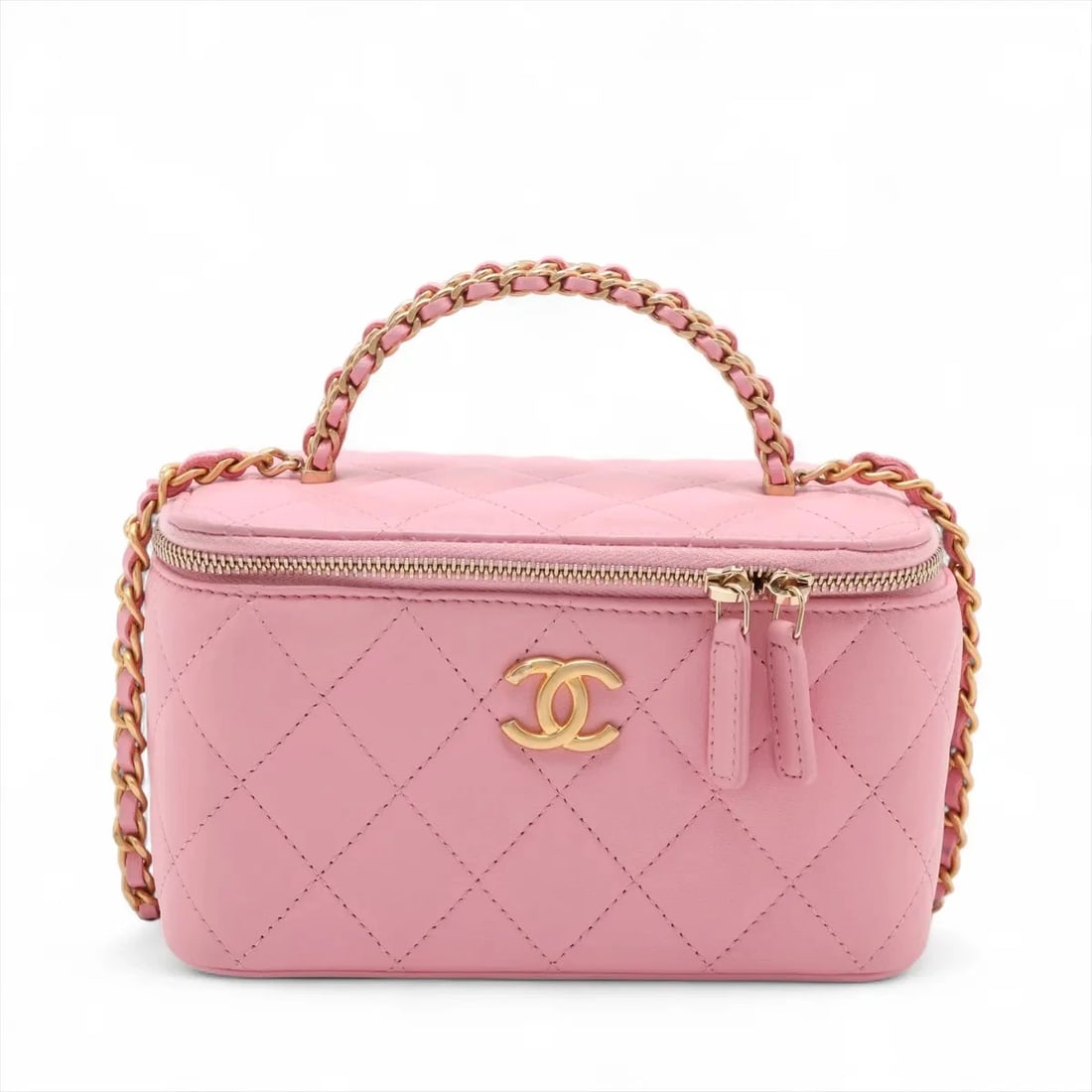 CHANEL MATELASSE LAMBSKIN CHAIN SHOULDER BAG (1 of 9)