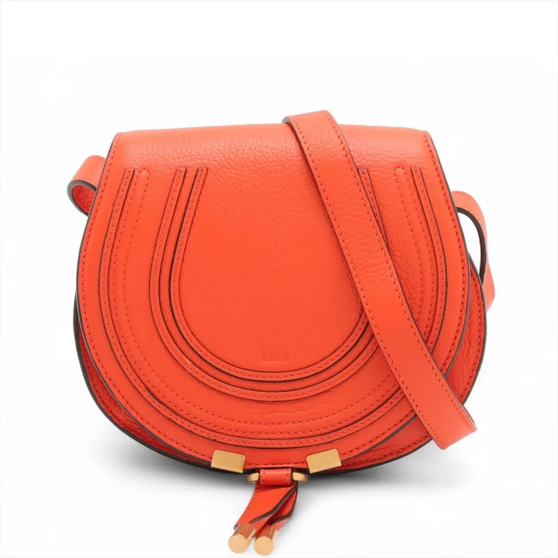 CHLOE MERCY MINI LEATHER SHOULDER BAG ORANGE: Chloe Mercy Mini Leather Shoulder bag Orange Brand: Chloe Type: Shoulder bag Material: Leather Color: Orange Size: Height:6.3inch Length:7.5inch Depth:3.7inch Shoulder height:23.8inch Accessories