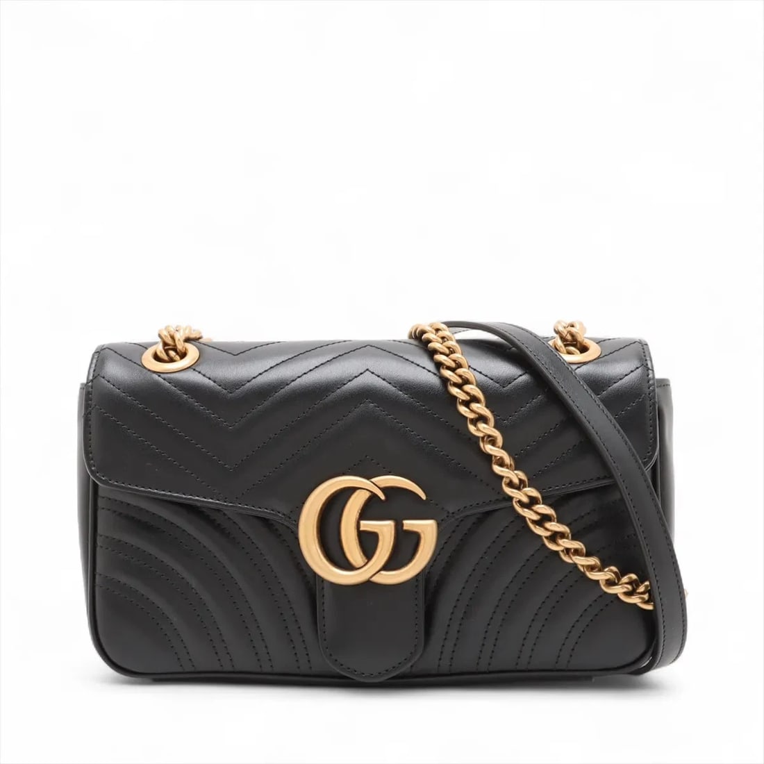 GUCCI GG MARMONT LEATHER CHAIN SHOULDER BAG (1 of 7)