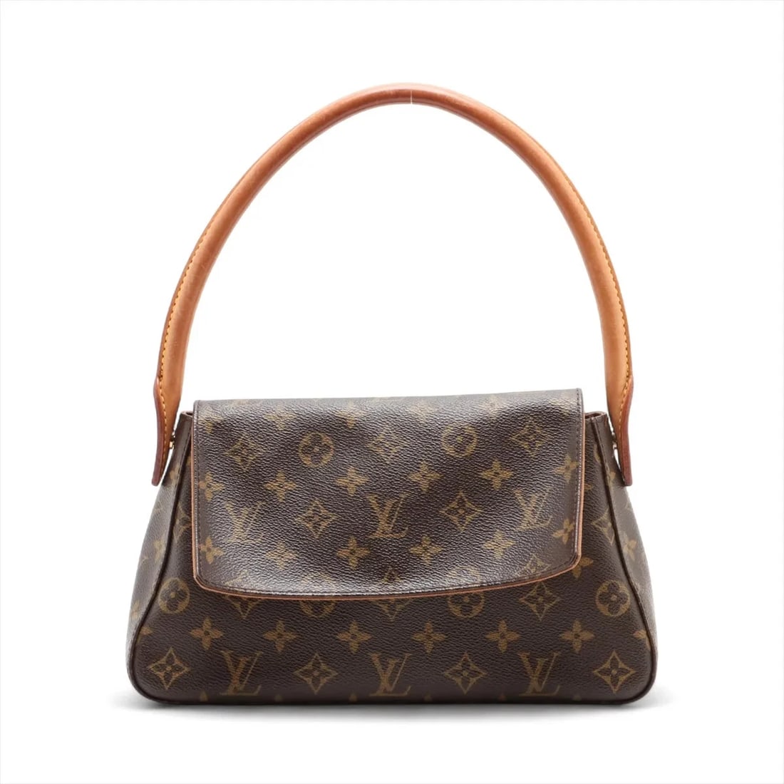 LOUIS VUITTON MONOGRAM MINI LOOPING BROWN (1 of 7)