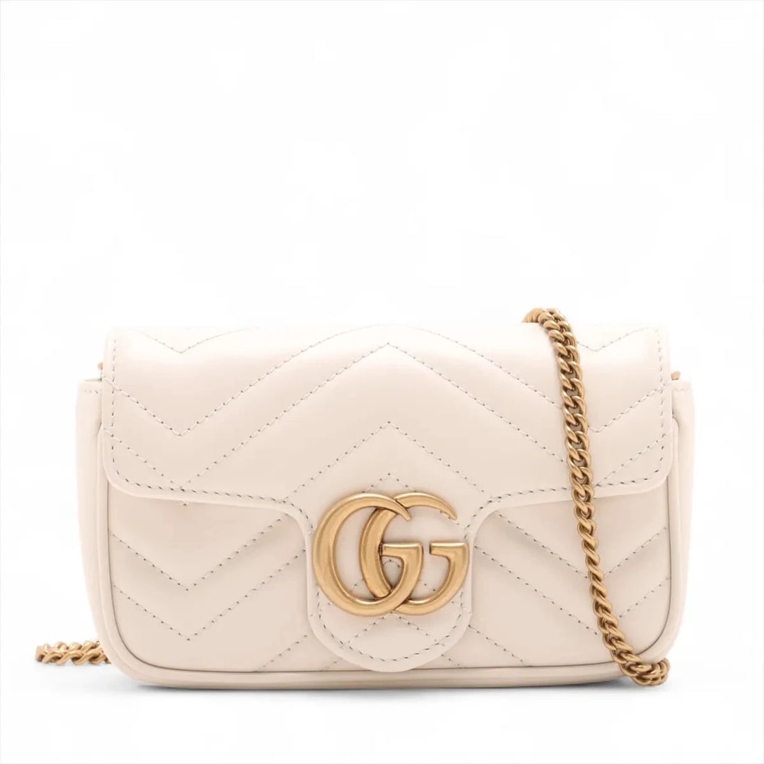 GUCCI GG MARMONT LEATHER CHAIN SHOULDER BAG (1 of 5)
