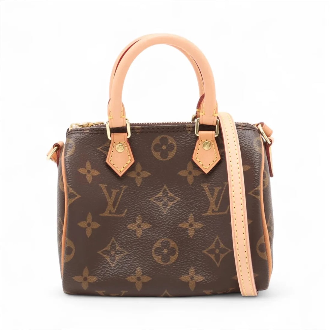 LOUIS VUITTON MONOGRAM NANO SPEEDY BROWN (1 of 7)