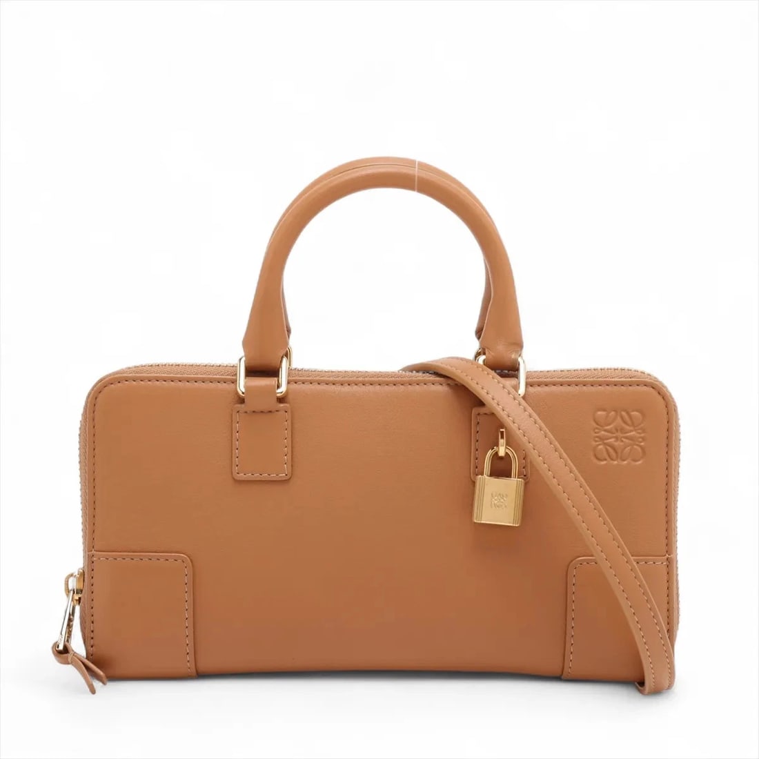 LOEWE ANAGRAM AMAZONA POUCH LEATHER 2 WAY SHOULDER BAG (1 of 6)