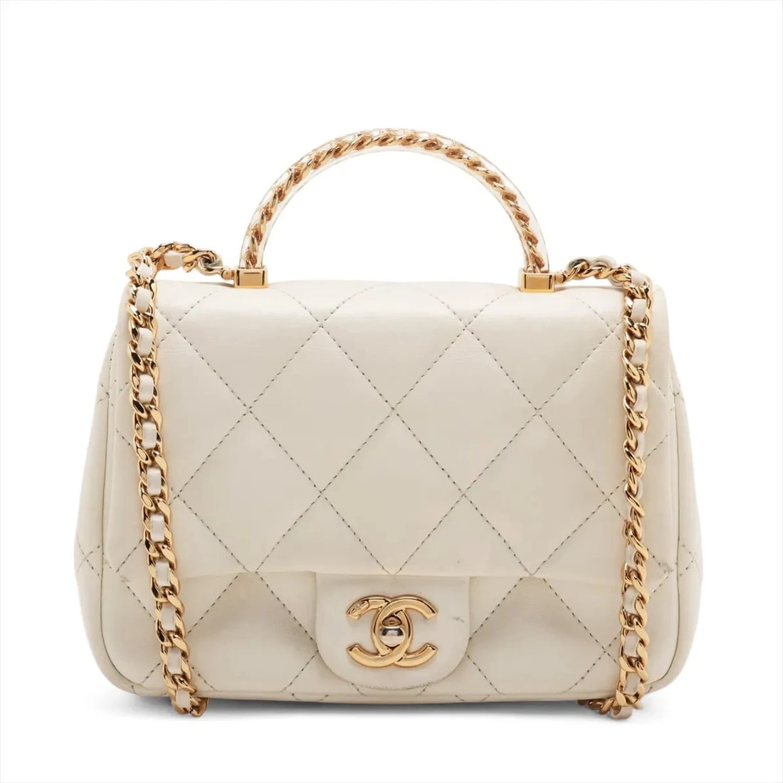 CHANEL MATELASSE LAMBSKIN 2 WAY SHOULDER BAG (1 of 8)