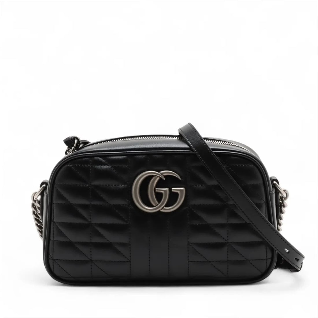 GUCCI GG MARMONT LEATHER CHAIN SHOULDER BAG (1 of 5)