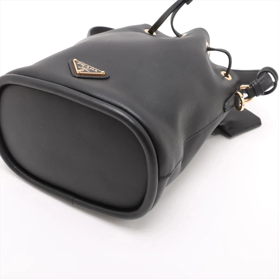 PRADA LEATHER SHOULDER BAG - 3