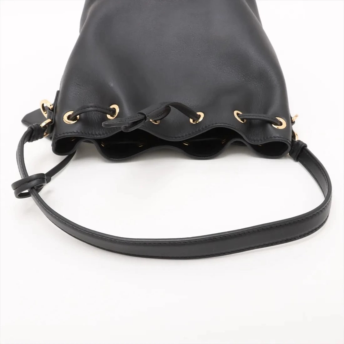 PRADA LEATHER SHOULDER BAG - 5